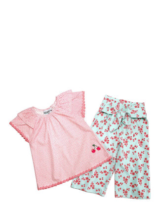 Icegirl BY Gelati T-Shirt + Culotte, Rundhals rosa