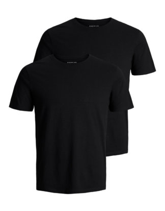 JACK & JONES 2er-pack T-shirt Herren Schwarz