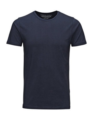 JACK & JONES Basic O-neck Regular Fit T-shirt Herren Blau
