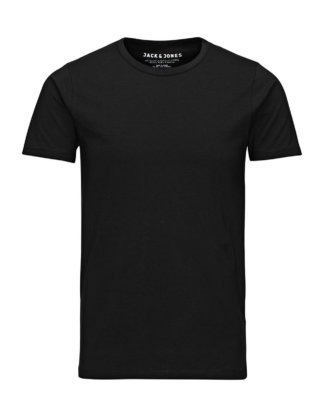 JACK & JONES Basic O-neck Regular Fit T-shirt Herren Schwarz