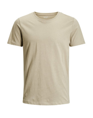JACK & JONES Basic- T-shirt Herren Beige