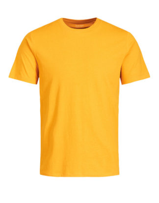 JACK & JONES Basic- T-shirt Herren Gelb