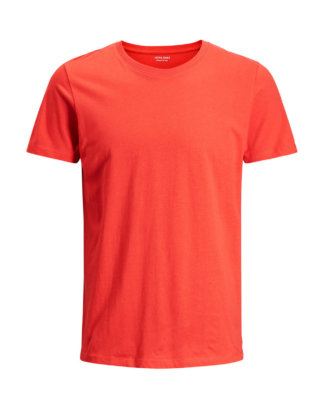 JACK & JONES Basic- T-shirt Herren Rot