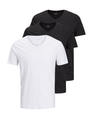 JACK & JONES Basic- T-shirt Herren Schwarz