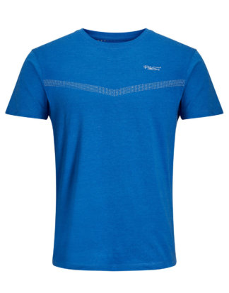 JACK & JONES Einfarbiges Regular Fit Sport- T-shirt Herren Blau