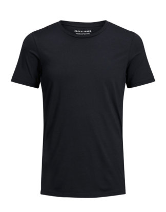 JACK & JONES Einfarbiges Regular Fit T-shirt Herren Schwarz