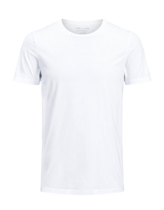 JACK & JONES Einfarbiges Regular Fit T-shirt Herren White