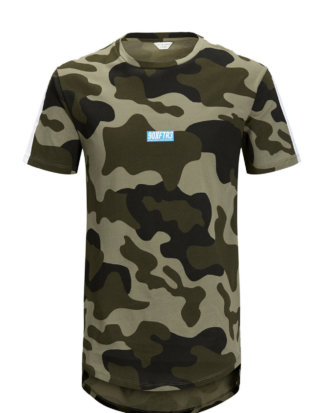 JACK & JONES Extra-langes T-shirt Herren Grün