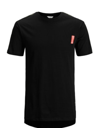 JACK & JONES Extra-langes T-shirt Herren Schwarz