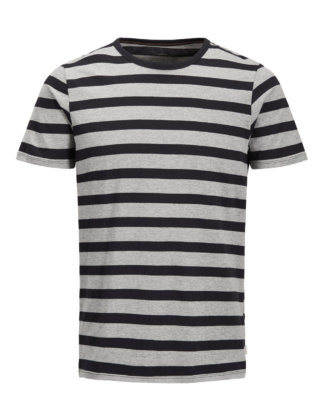 JACK & JONES Gestreiftes T-shirt Herren Schwarz