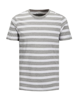 JACK & JONES Gestreiftes T-shirt Herren White