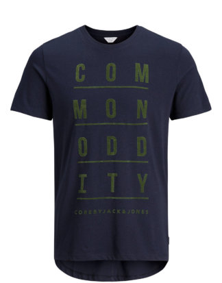 JACK & JONES Grafik- T-shirt Herren Blau