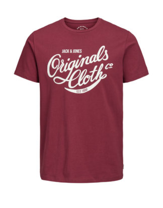 JACK & JONES Klassisches T-shirt Herren Rot