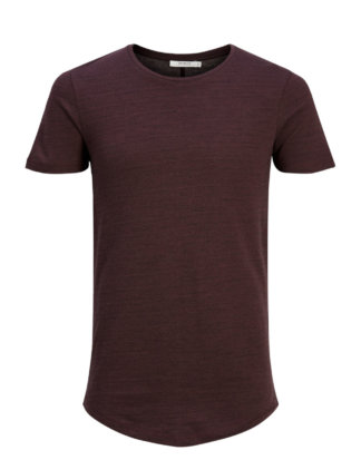 JACK & JONES Longline- T-shirt Herren Rot