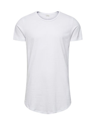 JACK & JONES Longline T-shirt Herren White