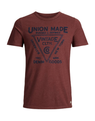 JACK & JONES Lässiges T-shirt Herren Braun