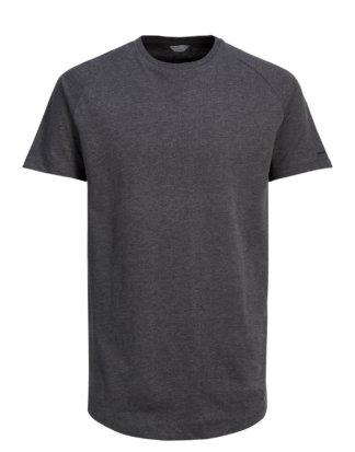 JACK & JONES Melange- T-shirt Herren Grau