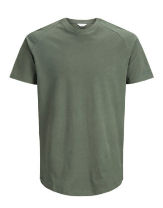 JACK & JONES Melange- T-shirt Herren Grün