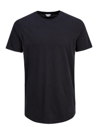 JACK & JONES Melange- T-shirt Herren Schwarz