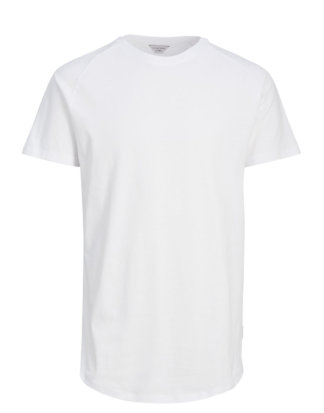 JACK & JONES Melange- T-shirt Herren White