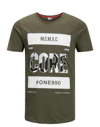 JACK & JONES Mit Grafik Bedrucktes T-shirt Herren Grün