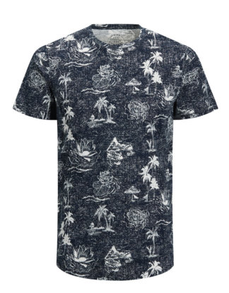 JACK & JONES Print Plus Size T-shirt Herren Blau