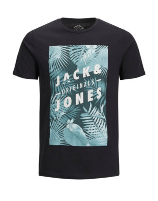 JACK & JONES Print Plus Size T-shirt Herren Schwarz