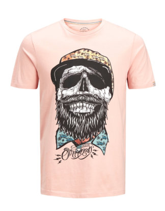 JACK & JONES Print T-shirt Herren Pastel
