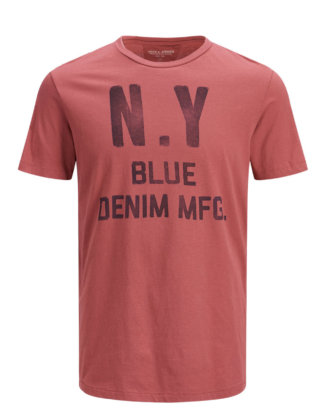 JACK & JONES Print T-shirt Herren Rot