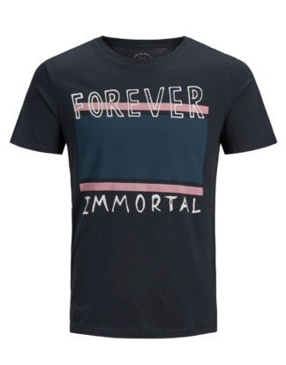 JACK & JONES Print T-shirt Herren Schwarz
