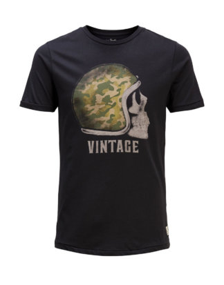 JACK & JONES Print- T-shirt Herren Schwarz
