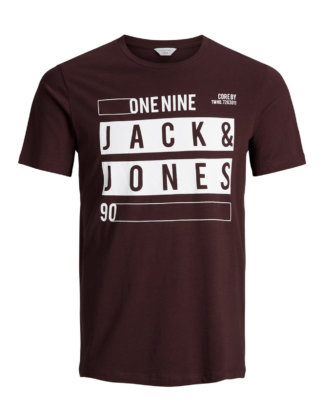 JACK & JONES Print T-shirt Herren Violett