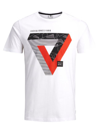 JACK & JONES Print T-shirt Herren White