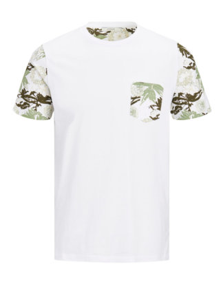 JACK & JONES Schmal Geschnittenes T-shirt Herren White