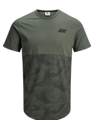 JACK & JONES Stoffmix T-shirt Herren Grün