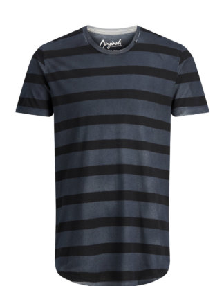 JACK & JONES Streifen T-shirt Herren Grau