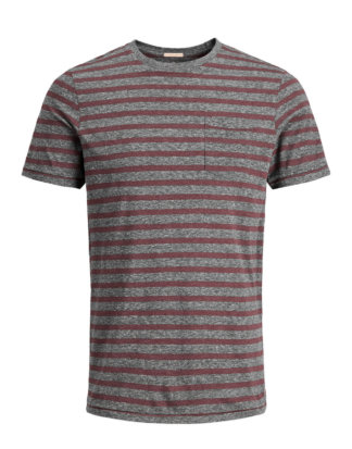 JACK & JONES Streifen T-shirt Herren Violett