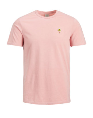 JACK & JONES Trendiges Plus Size T-shirt Herren Pink