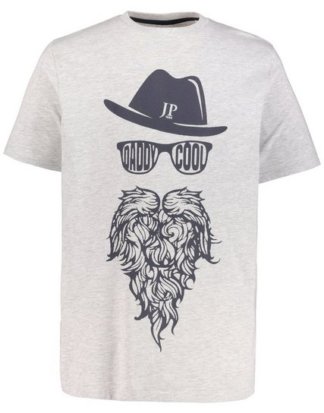 JP1880 T-Shirt bis 7XL, Oberteil, T-Shirt, Shirt mit DADDY COOL-Motiv, Rundhalsausschnitt, Baumwoll-Mix