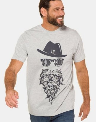JP1880 T-Shirt bis 7XL, Oberteil, T-Shirt, Shirt mit DADDY COOL-Motiv, Rundhalsausschnitt, Baumwoll-Mix