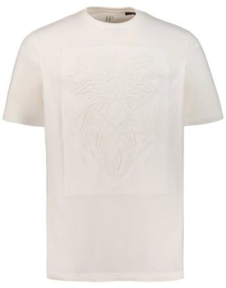 JP1880 T-Shirt bis 7XL, T-Shirt, 3D-Prägung Löwe, Rundhalsausschnitt, Halbarm