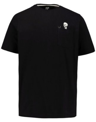 JP1880 T-Shirt bis 7XL, T-Shirt, Skelett in der Brusttasche, Rundhalsausschnitt, Halbarm