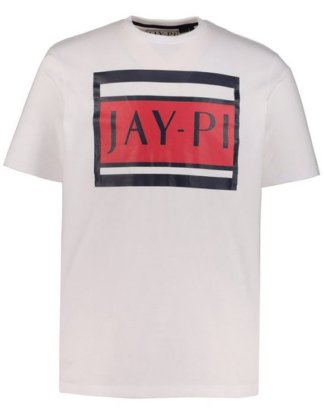 JP1880 T-Shirt bis 7XL, T-Shirt bedruckt, Oberteil mit JAY-PI-Logoprint, Rundhalsausschnitt, reine Baumwolle