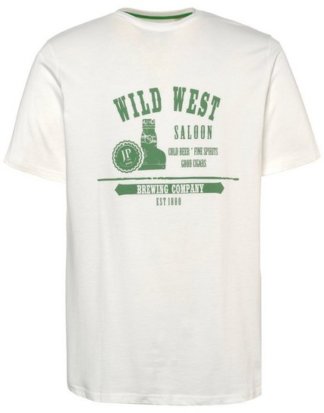 JP1880 T-Shirt bis 7XL, T-Shirt mit Western-Motiv, Shirt, Oberteil, Rundhalsausschnitt, reine Baumwolle
