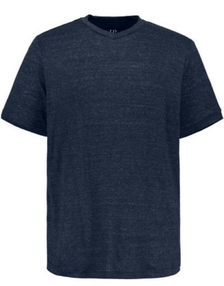 JP1880 T-Shirt bis 7XL, T-Shirt, zweifarbiger Leinenmix, Bequem geschnitten, V-Ausschnitt und Halbarm