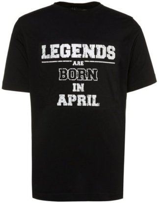 JP1880 T-Shirt bis 8XL, T-Shirt, Shirt mit Monatsmotiv April, Geburtstagsshirt, Rundhalsausschnitt, Baumwolle