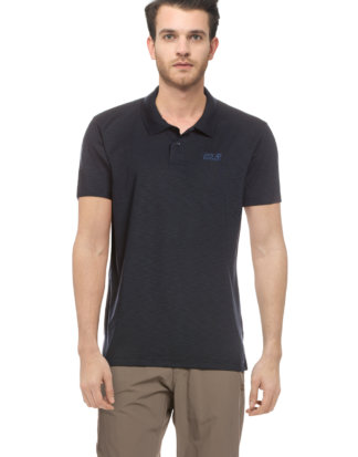 Jack Wolfskin Funktions-Polo-Shirt Travel, gerader Schnitt blau