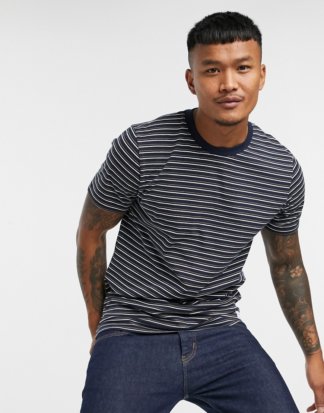 Jack & Jones - Originals - Gestreiftes T-Shirt aus Bio-Baumwolle in Marine-Navy