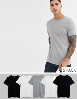 Jack & Jones Originals - Mehrfarbige T-Shirts, 5er-Pack