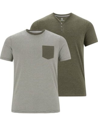 Jan Vanderstorm T-Shirt "AUGUSTINUS" (2er-Pack) zwei unterschiedliche Designs